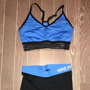 Nike Blue Sports Bra WORN ONCE